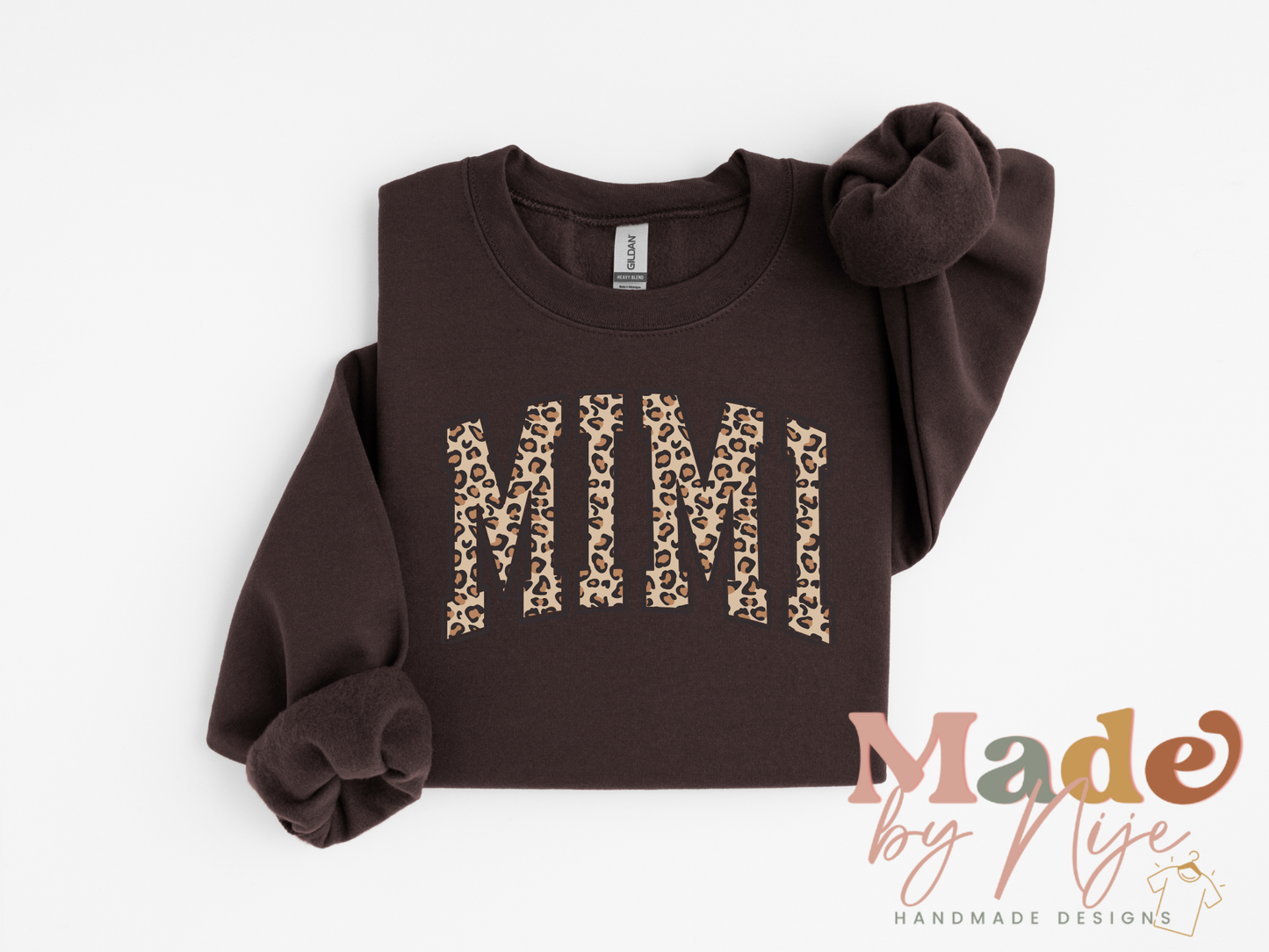 Leopard Print Name Sweatshirt